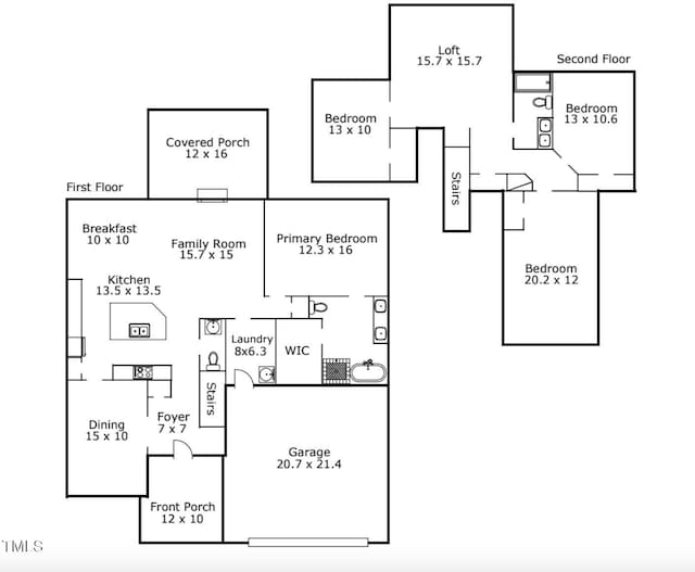 630 Heartland Flyer Dr, Knightdale, NC 27545 - view of property floor plan