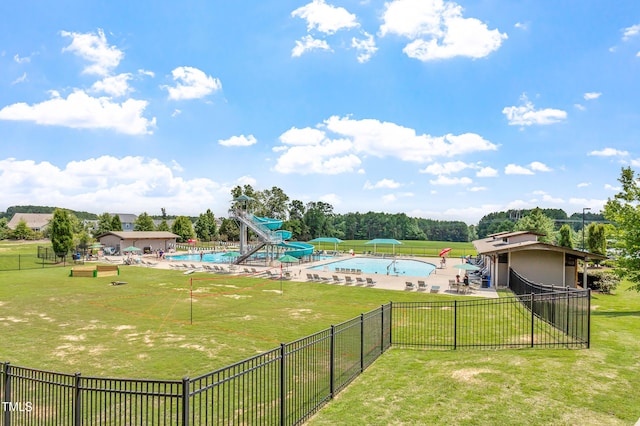 630 Heartland Flyer Dr, Knightdale, NC 27545 - view of yard featuring a community pool and a patio