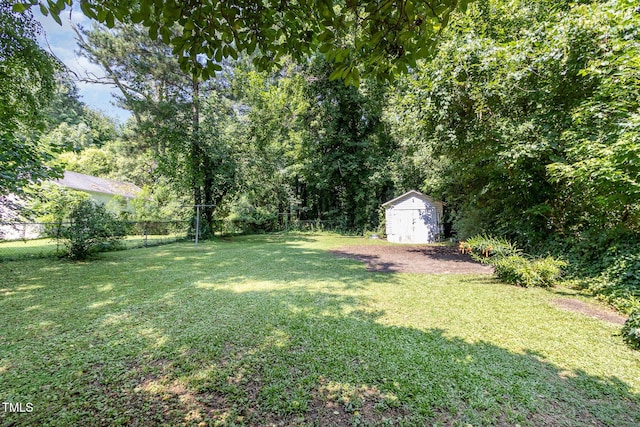 1701 Ruffin St, Durham, NC 27701 - view of yard with a storage shed