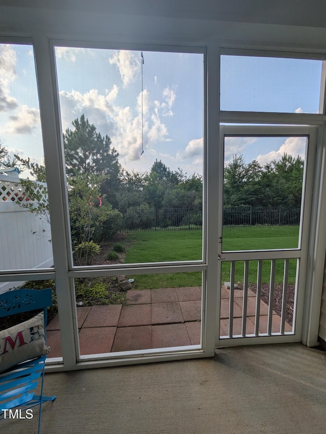 4221 Del Webb Ave, Cary, NC 27519 - view of unfurnished sunroom