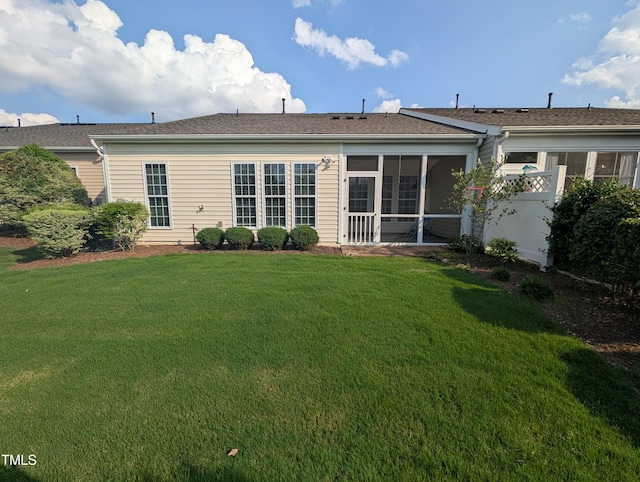 4221 Del Webb Ave, Cary, NC 27519 - back of house with a sunroom