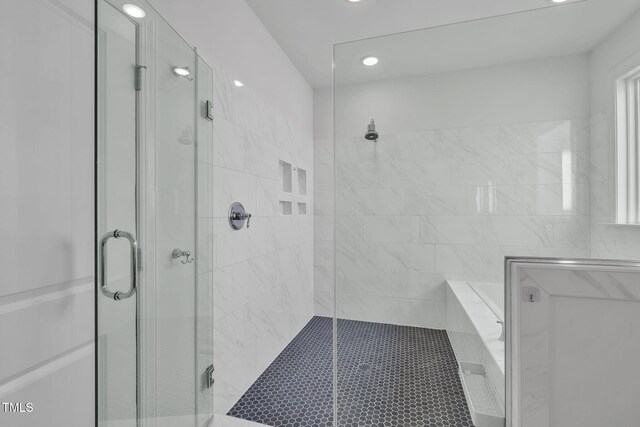 6928 Will Let Ln, Wake Forest, NC 27587 - full bathroom featuring a shower stall and recessed lighting