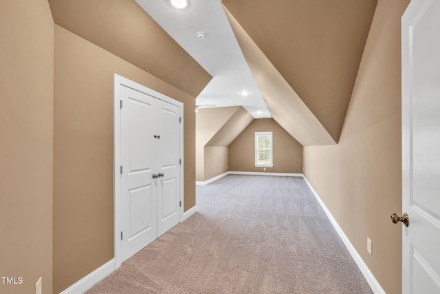 6928 Will Let Ln, Wake Forest, NC 27587 - additional living space with carpet, lofted ceiling, and recessed lighting