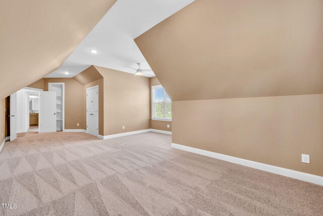 6928 Will Let Ln, Wake Forest, NC 27587 - additional living space with lofted ceiling, light carpet, and recessed lighting