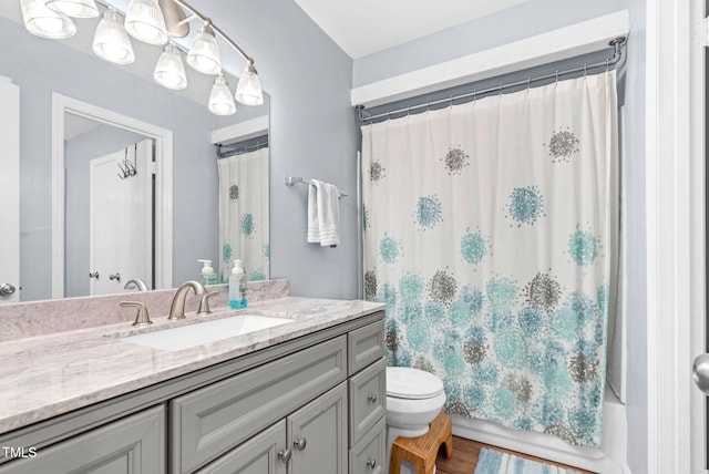 6311 New Market Way, Raleigh, NC 27615 - bathroom with vanity and shower / tub combo with curtain