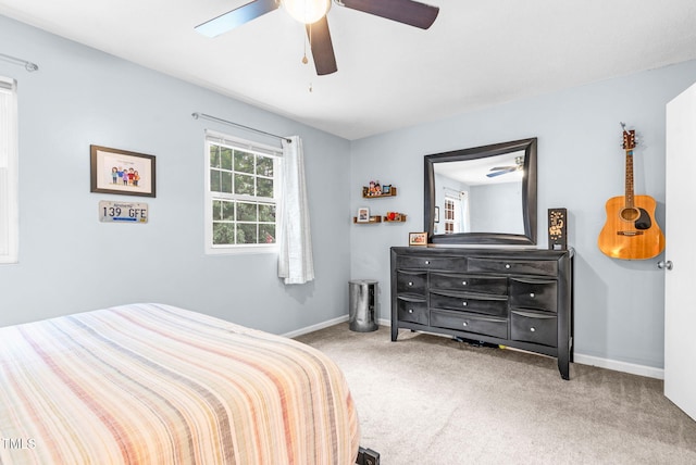 6311 New Market Way, Raleigh, NC 27615 - bedroom featuring carpet floors and ceiling fan