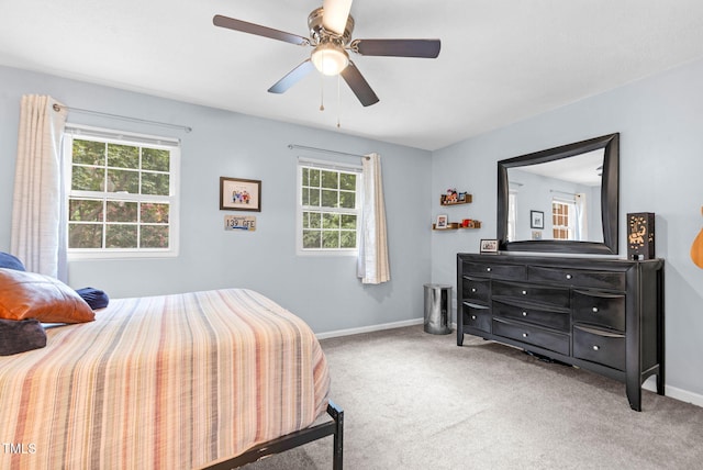 6311 New Market Way, Raleigh, NC 27615 - bedroom featuring carpet flooring and a ceiling fan