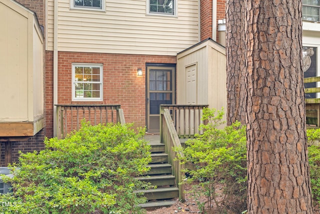 6311 New Market Way, Raleigh, NC 27615 - property entrance featuring brick siding