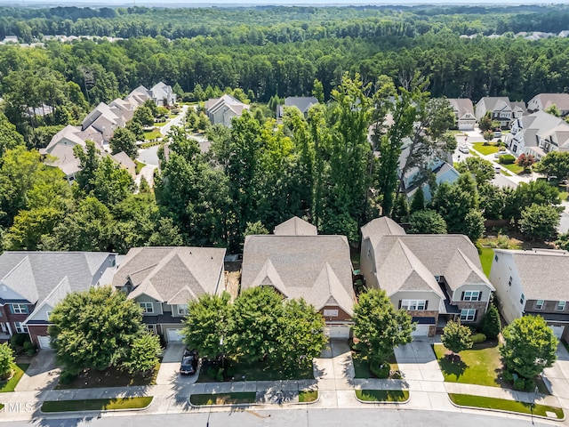 5116 Trembath Ln, Cary, NC 27519 - aerial perspective of suburban area featuring a forest