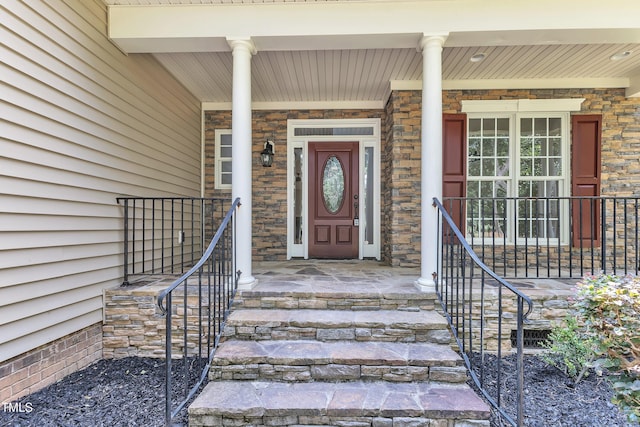 2103 Troys Trl, Franklinton, NC 27525 - view of exterior entry featuring a porch
