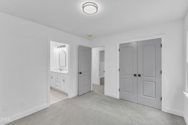 2103 Troys Trl, Franklinton, NC 27525 - unfurnished bedroom with light colored carpet, a closet, and ensuite bathroom
