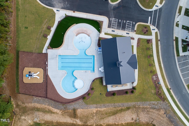 2721 Hunter Woods Dr # 565, Apex, NC 27502 - aerial view of a pool