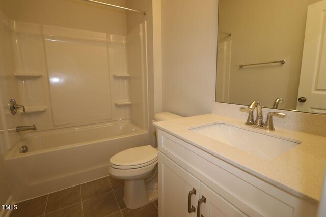 2721 Hunter Woods Dr # 565, Apex, NC 27502 - bathroom with vanity, tile patterned floors, and bathing tub / shower combination