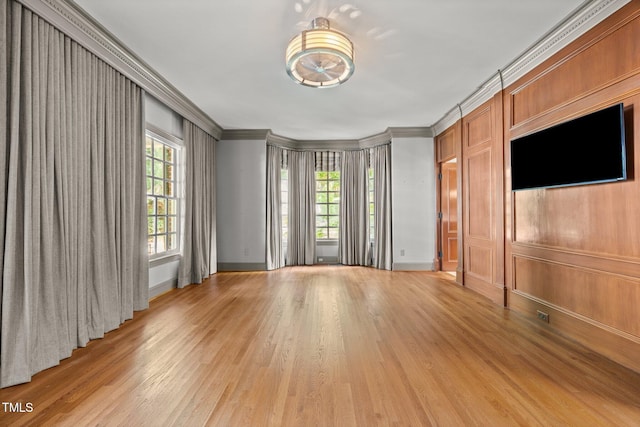 3604 Eden Croft Dr, Raleigh, NC 27612 - unfurnished bedroom featuring crown molding and light wood finished floors