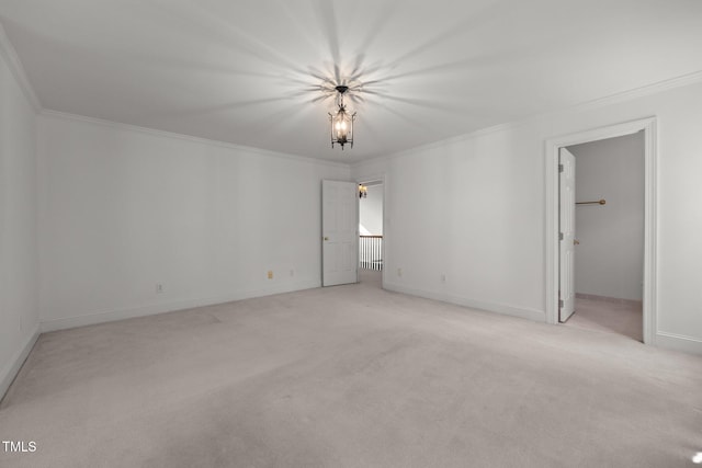 3604 Eden Croft Dr, Raleigh, NC 27612 - unfurnished bedroom featuring ornamental molding and light carpet
