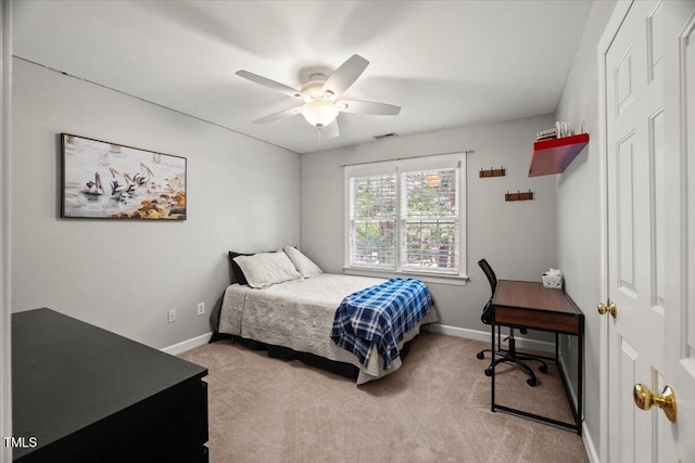 102 Barometer Ln, Cary, NC 27513 - carpeted bedroom with baseboards and a ceiling fan