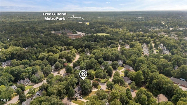 102 Barometer Ln, Cary, NC 27513 - aerial view of a heavily wooded area
