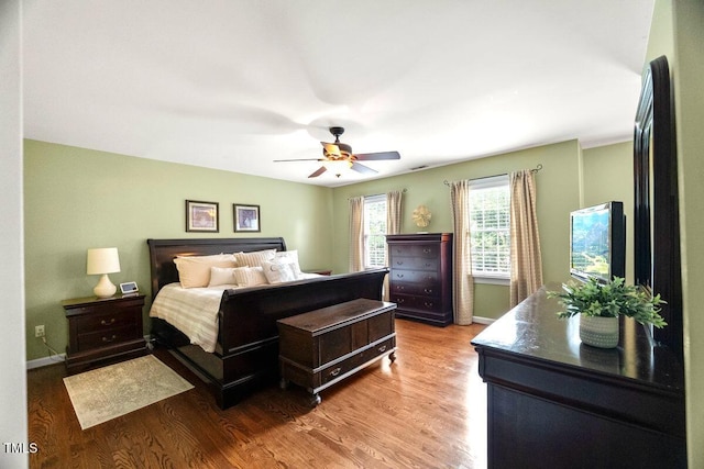 102 Barometer Ln, Cary, NC 27513 - bedroom featuring wood finished floors and ceiling fan