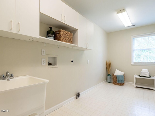 4032 Brook Cross Dr, Apex, NC 27539 - washroom with cabinet space, electric dryer hookup, and washer hookup