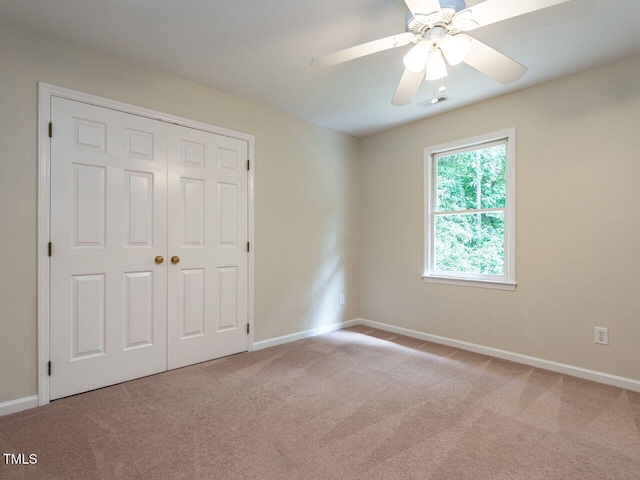 4032 Brook Cross Dr, Apex, NC 27539 - unfurnished bedroom with carpet flooring, a closet, and ceiling fan