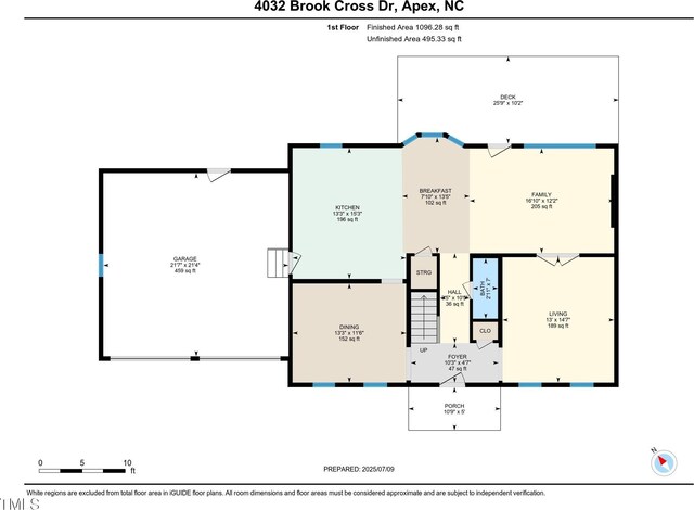 4032 Brook Cross Dr, Apex, NC 27539 - view of room layout