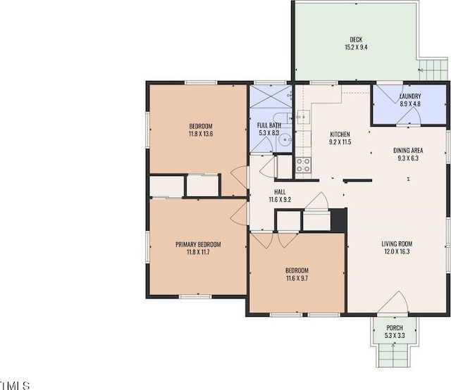 2408 Glascock St, Raleigh, NC 27610 - view of room layout