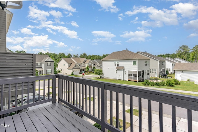 1425 Herb Garden Way, Apex, NC 27502 - deck with a residential view