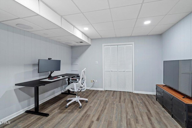 1920 Quail Ridge Rd, Raleigh, NC 27609 - office space featuring wood finished floors and a drop ceiling