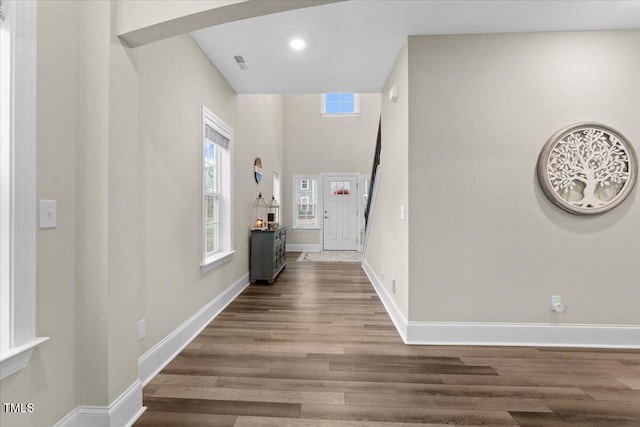 2981 Thurman Dairy, Wake Forest, NC 27587 - corridor featuring wood finished floors and recessed lighting