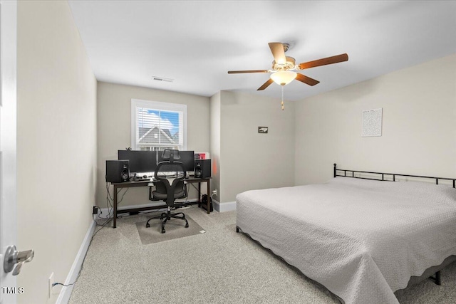 2981 Thurman Dairy, Wake Forest, NC 27587 - bedroom with carpet, ceiling fan, and an office area