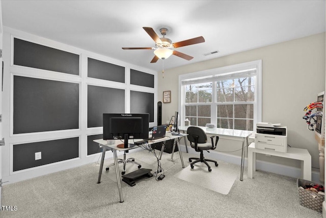 2981 Thurman Dairy, Wake Forest, NC 27587 - carpeted office featuring a ceiling fan and baseboards