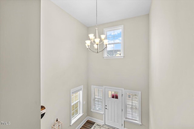 2981 Thurman Dairy, Wake Forest, NC 27587 - entryway featuring a chandelier and a towering ceiling