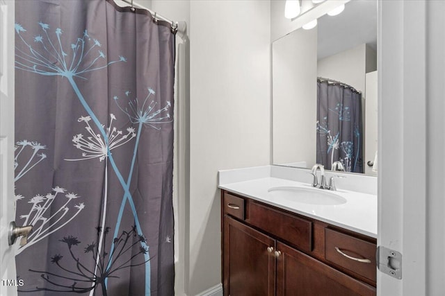 2981 Thurman Dairy, Wake Forest, NC 27587 - bathroom featuring vanity and curtained shower