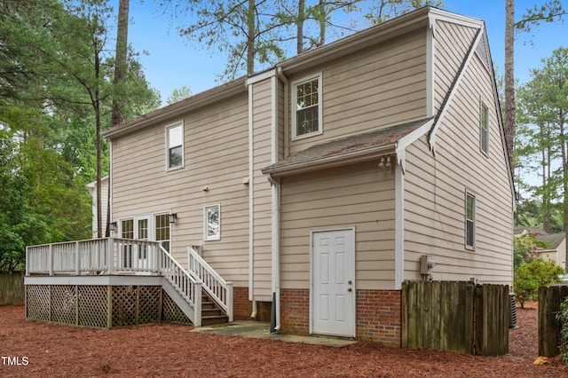 109 Grey Fox Ct, Cary, NC 27511 - back of house featuring a deck