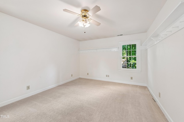 109 Grey Fox Ct, Cary, NC 27511 - unfurnished room featuring light colored carpet and a ceiling fan