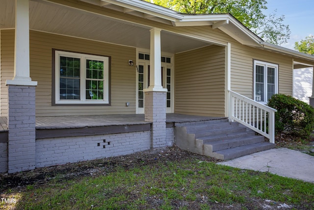 112 N Sellers St, Selma, NC 27576 - view of exterior entry with a porch