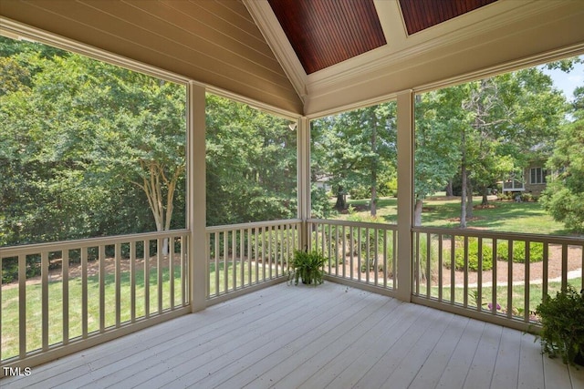 3728 Westbury Lake Dr, Raleigh, NC 27603 - deck with a yard and view of scattered trees