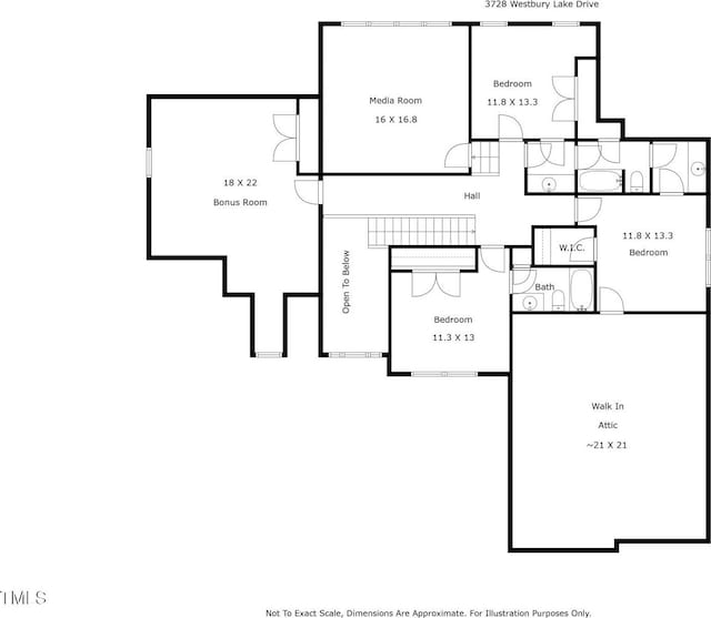 3728 Westbury Lake Dr, Raleigh, NC 27603 - view of property floor plan