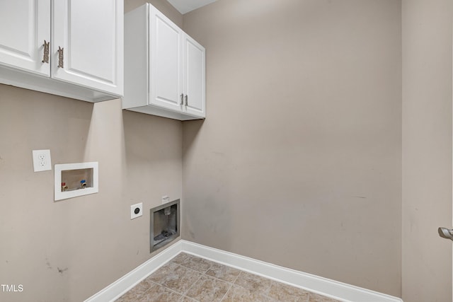 837 Varina Ln, Fuquay Varina, NC 27526 - laundry area with cabinet space, electric dryer hookup, and hookup for a washing machine