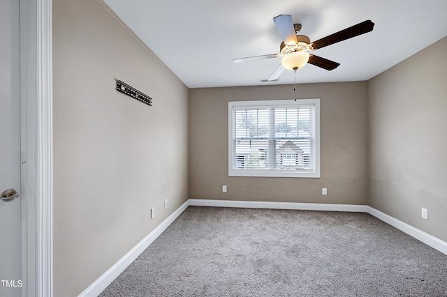 837 Varina Ln, Fuquay Varina, NC 27526 - spare room with carpet flooring and a ceiling fan