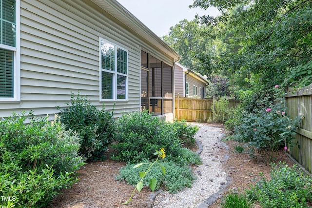 837 Varina Ln, Fuquay Varina, NC 27526 - view of yard with a sunroom