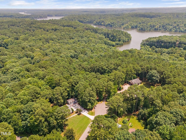13004 Hanford Ct, Raleigh, NC 27614 - bird's eye view of a forest and a nearby body of water