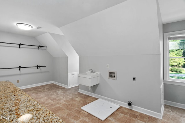 13004 Hanford Ct, Raleigh, NC 27614 - laundry room with electric dryer hookup and washer hookup