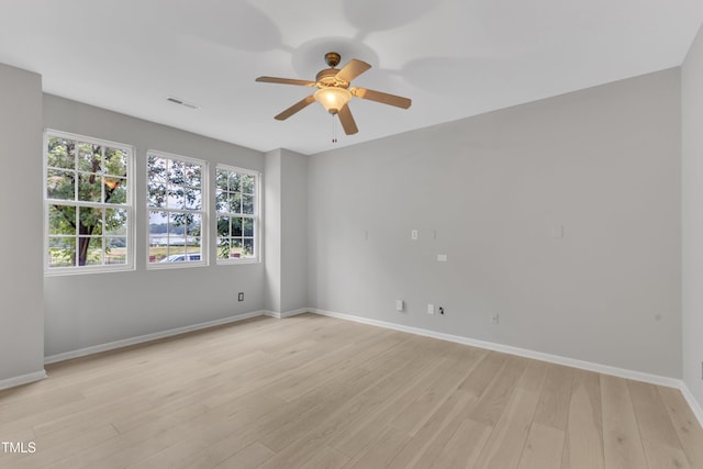3634 Olympia Dr, Raleigh, NC 27603 - empty room featuring light wood-style floors and ceiling fan