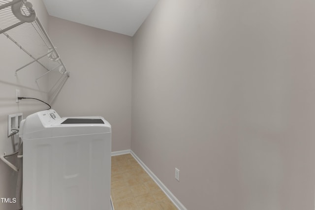 3634 Olympia Dr, Raleigh, NC 27603 - washroom featuring washer hookup and light tile patterned floors