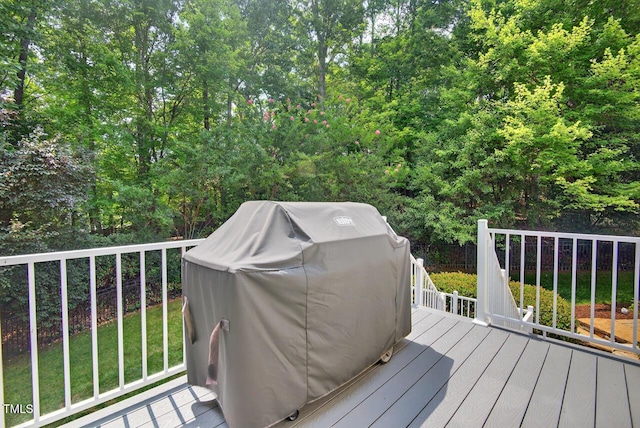 3748 Knollcreek Dr, Apex, NC 27539 - deck featuring a grill
