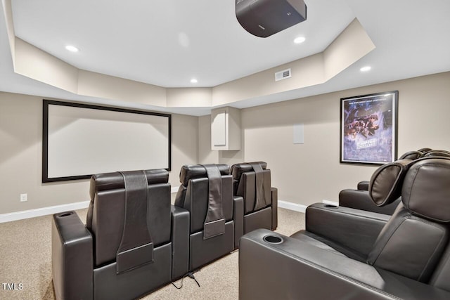 3748 Knollcreek Dr, Apex, NC 27539 - home theater featuring light carpet and recessed lighting