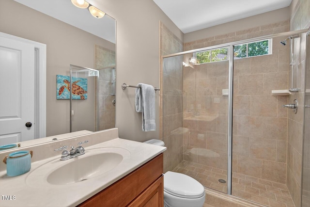 3748 Knollcreek Dr, Apex, NC 27539 - bathroom featuring vanity and a shower stall