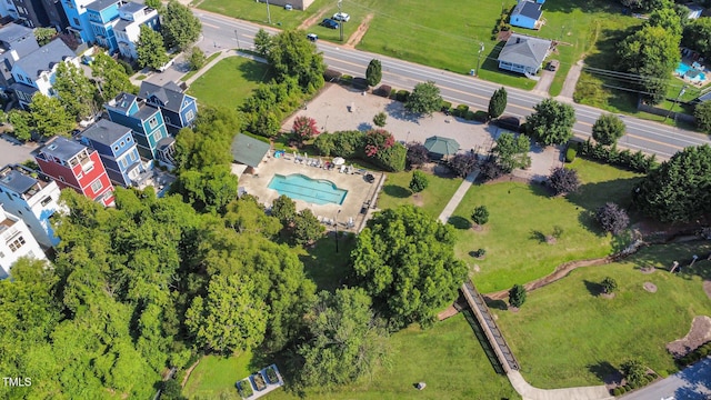 1535 Caraleigh Mills Ct Unit 142, Raleigh, NC 27603 - aerial view of a pool area
