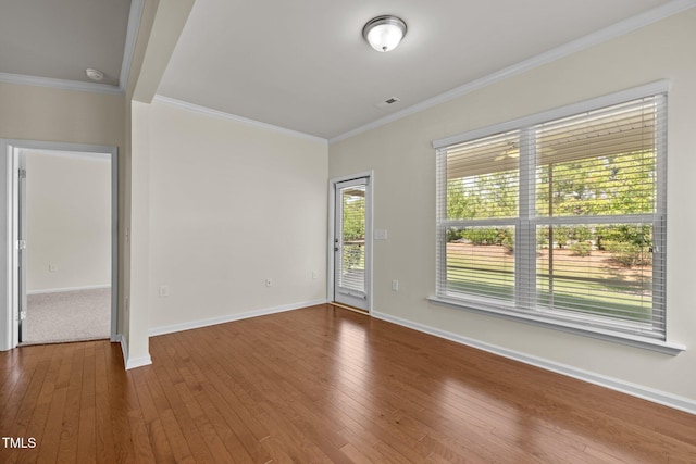 1704 Horne Creek Dr, Durham, NC 27703 - unfurnished room featuring wood-type flooring and ornamental molding